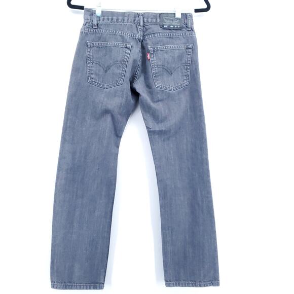 Levi's Boys 513 Slim Fit Grey Performance Denim Elastic Adjustable Jeans| 12 Reg - Picture 7 of 11